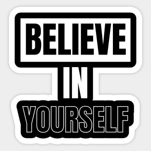 Colorful Believe in yourself Christian Design Sticker